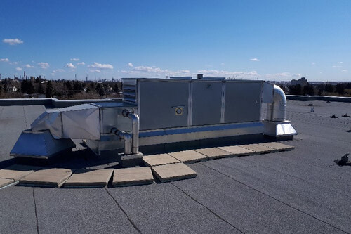 Typical rooftop HVAC unit